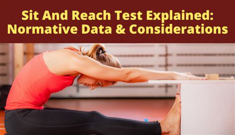 Sit And Reach Test Explained: Normative Data & Considerations.